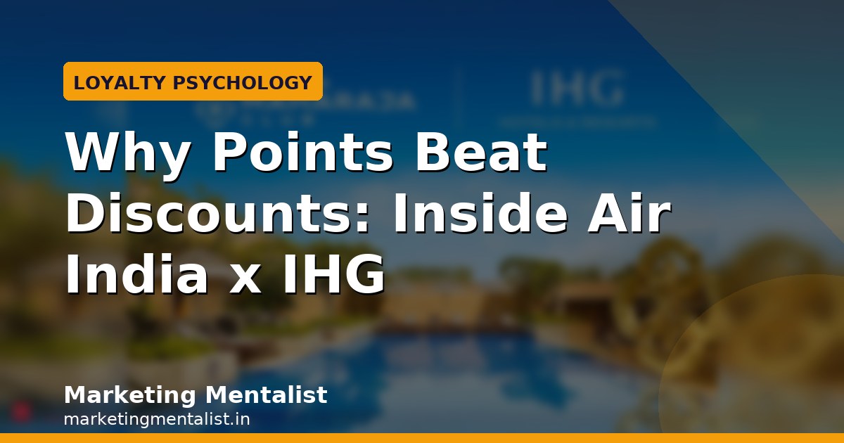 Why Points Beat Discounts: Inside Air India x IHG